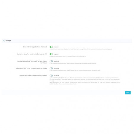 Prestashop novaposhta carrier