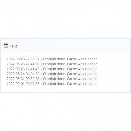 Prestashop Borrar caché cron