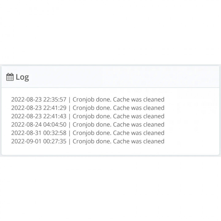 Prestashop Borrar caché cron
