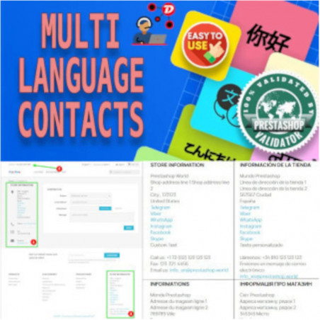 Prestashop contactos multi-leguaje