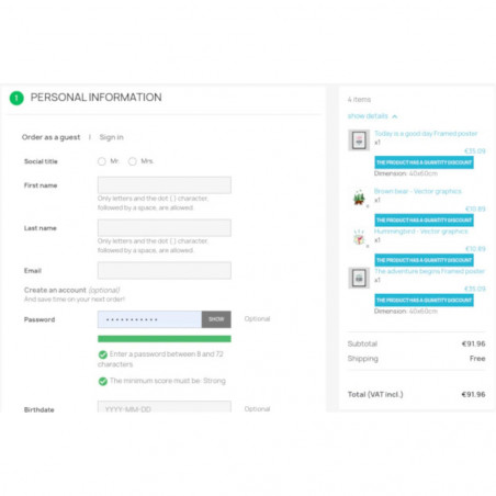 Prestashop Volume Labelizer