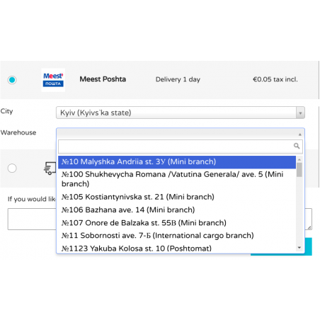 Prestashop meestposhta carrier