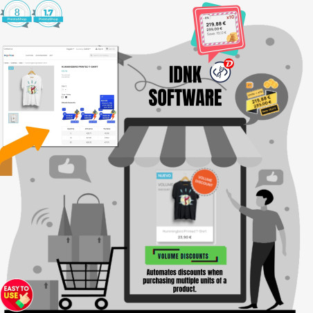 Quantity Discount Button Prestahop