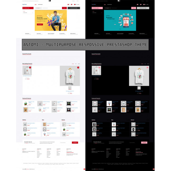 Prestashop Dark mode for BackOffice & FrontOffice