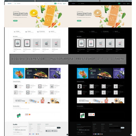 Prestashop Темний режим для Back Office і Front Office